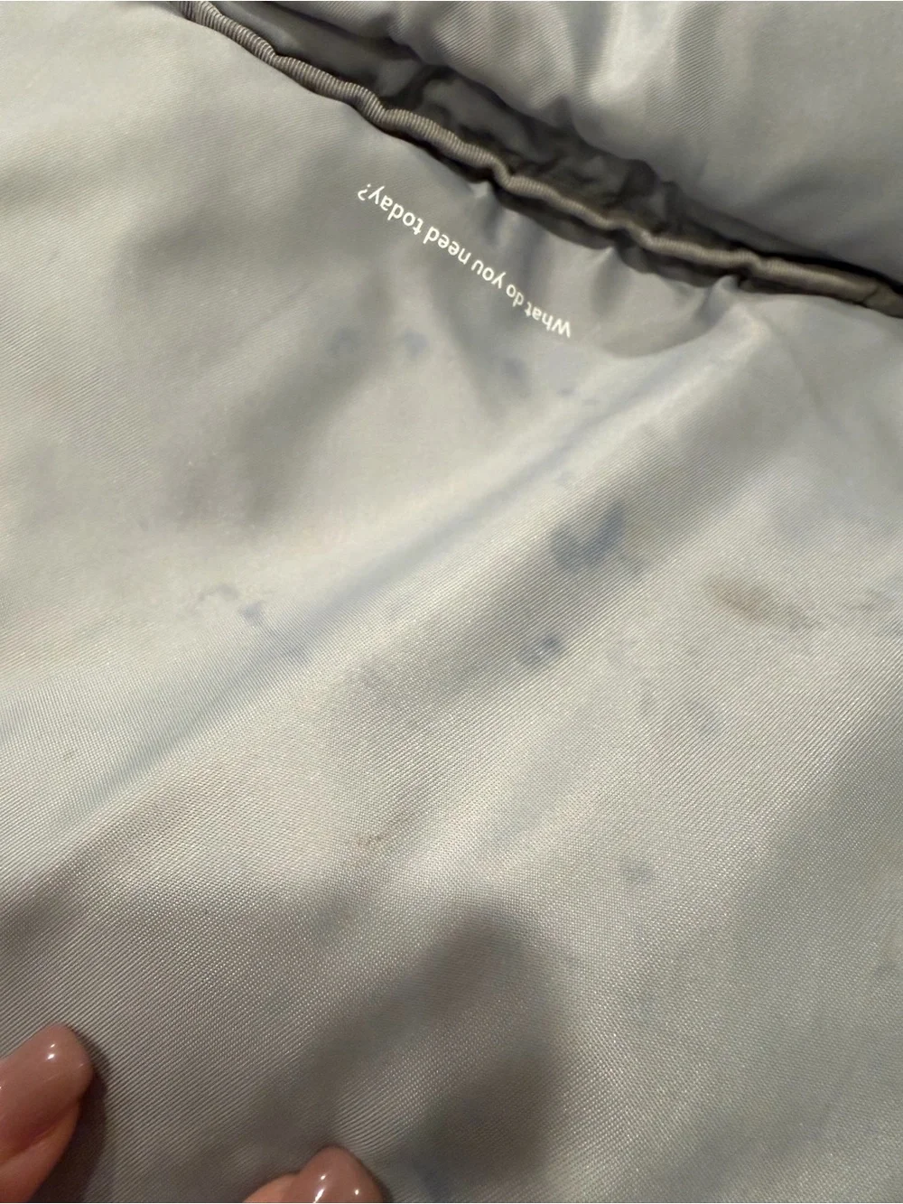 lululemon athletica Black Backpack with Silver Zippers